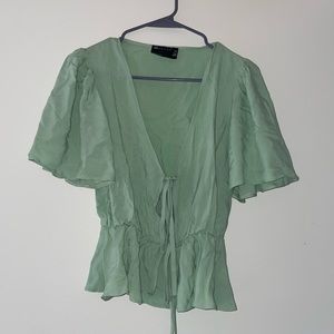 Green tea blouse